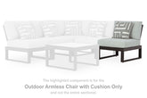 Bay Furniture Gallery - Ashley Furniture - Beachloft Outdoor - 4-Piece Outdoor Sectional / Black/Gray - P490P7